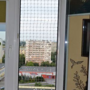 SIATKA ZAMONTOWANA NA OKNIE