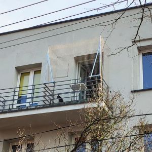 MONTAŻ SIATKI NA BALKONIE BEZ ZADASZENIA - WARSZAWA