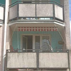 SIATKA BALKONOWA DLA KOTA - MONTAŻ OLSZTYN