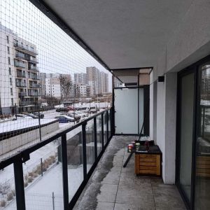 OSIATKOWANIE BALKONU METODĄ BEZINWAZYJNĄ ZE STELAŻEM NA BRAKUJĄCYM ZADASZENIU - GDAŃSK