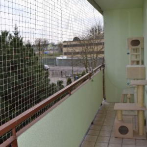 SIATKA NA BALKON DLA KOTA - CIECHOCINEK